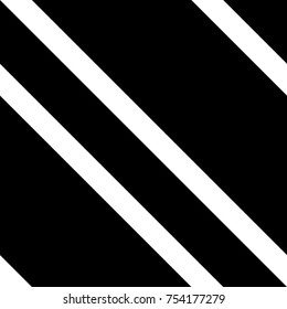 Abstract Black and White Diagonal Striped Seamless Pattern, Vector Parallel Slanting, Oblique Lines Texture