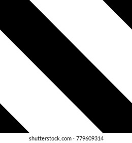 Abstract Black and White Diagonal Striped Seamless Pattern, Vector Parallel Slanting, Oblique Lines Texture