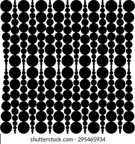 abstract Black and white dot seamless patterns set background 