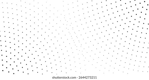Fundo de meio-tom preto e branco abstrato pontilhado. Efeito de meio-tom de gradiente. Ilustração vetorial de EPS