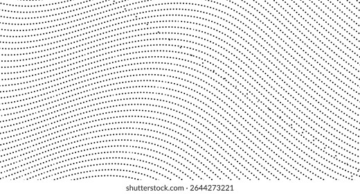 Fundo de meio-tom preto e branco abstrato pontilhado. Efeito de meio-tom de gradiente. Ilustração vetorial de EPS