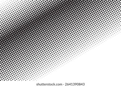 Abstract black and white dotted pattern background
