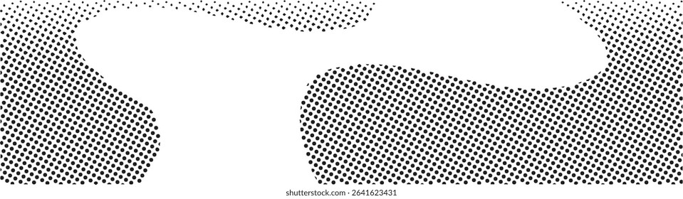 Abstract black and white dotted pattern background