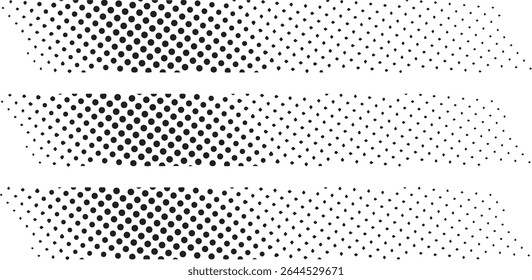 Abstract black and white dotted pattern background