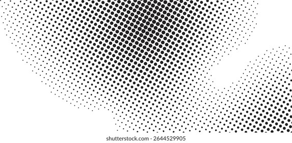 Abstract black and white dotted pattern background