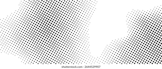 Abstract black and white dotted pattern background