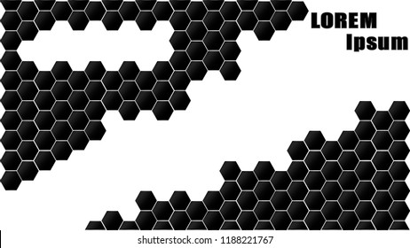 
Abstract black and white drawing. Vector illustration