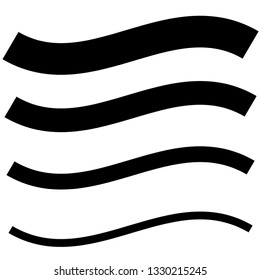 Abstract black and white element over white