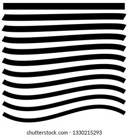 Abstract black and white element over white