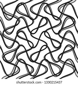 Abstract black and white element over white