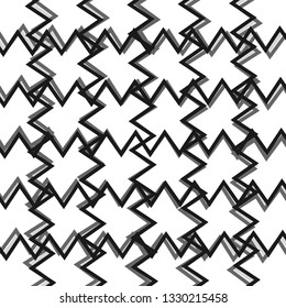 Abstract black and white element over white