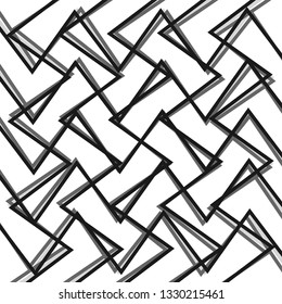 Abstract black and white element over white