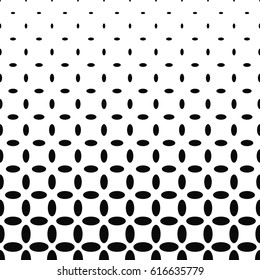 Abstract black and white ellipse pattern background