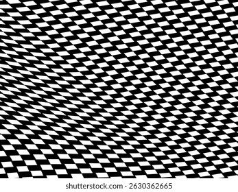Abstract black and white flat design checkered pattern. White Geometric Background. Vector Illustration.