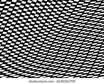 Abstract black and white flat design checkered pattern. White Geometric Background. Vector Illustration.