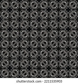 fondo de patrón sin fisuras, flor abstracta de color blanco y negro, floreciente estilo de tela de moda étnica india.