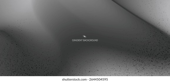 Abstract black and white fluid gradient background trendy modern grainy texture with soft blurred shapes, banners, flyers, presentations, covers and reports