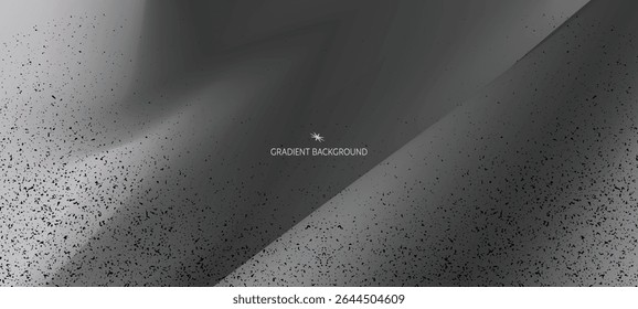 Abstract black and white fluid gradient background trendy modern grainy texture with soft blurred shapes, banners, flyers, presentations, covers and reports