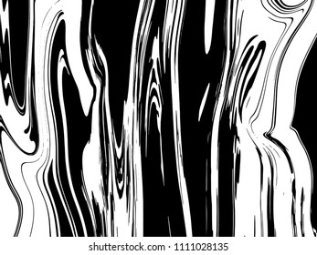 Abstract black and white fluid texture grunge movement flow vector format