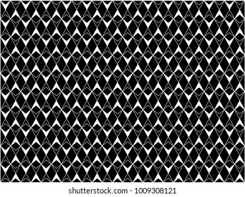 Abstract black and white geometric background pattern vector.