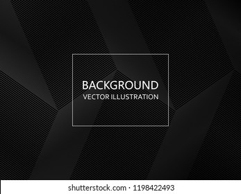 Abstract black and white geometric background. Vector illustration