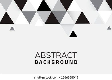 Resumen vector de fondo geométrico en blanco y negro