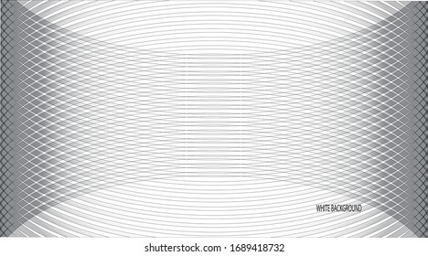 Abstract black white geometric background with circular line pattern