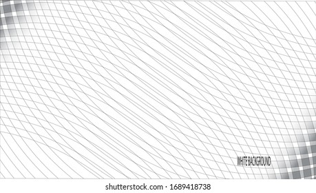 Abstract black white geometric background with circular line pattern