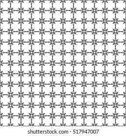 Abstract black and white geometric background. Seamless pattern. Sters texture. Vector illustration
