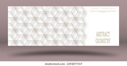Abstract black and white geometric design. Layout for the design of the cover, banner, poster, postcard and corporate design. The idea of interior and decorative creativity