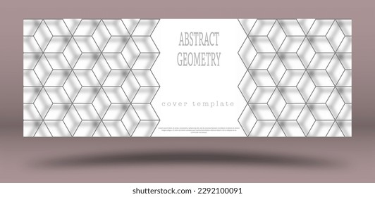 Abstract black and white geometric design. Layout for the design of the cover, banner, poster, postcard and corporate design. The idea of interior and decorative creativity