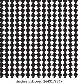 Padrão de diamante geométrico preto e branco abstrato