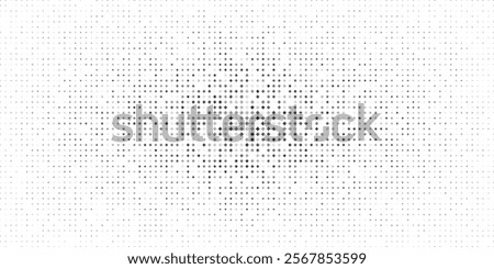 Abstract Black and White Geometric Dot Pattern With Central Highlight