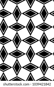 Abstract black and white geometric fashion design print pattern.abstract vector background.