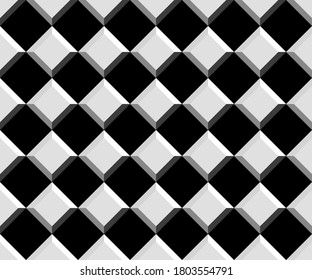 Resumen. patrón de fondo de línea geométrica en blanco y negro sin fisuras para la cara de máscara, almohada, ropa, tela, envoltura de regalo. Vector.