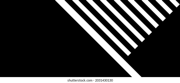Resumen de líneas geométricas en blanco y negro. Fondo con líneas diagonales. Textura vectorial abstracta oscura moderna.