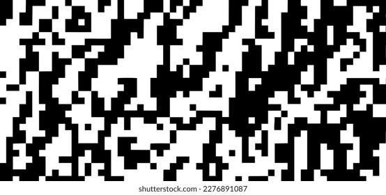 Abstraktes Schwarz-Weiß-Geometrisches Muster mit Quadrate.Checkered-Muster. Geometrischer Hintergrund. Abstrakte Tapete auf der Oberfläche. Drucken für Polygraphie, Plakate und Textilien.