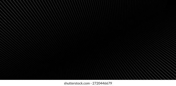 Abstraktes geometrisches Schwarzweiß-Muster mit Perspektive. Gestreifte Strukturstruktur. Raster. 3D-Illustration