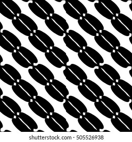 Abstract black and white geometric pattern. Seamlessly repeatable.