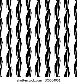 Abstract black and white geometric pattern. Seamlessly repeatable.