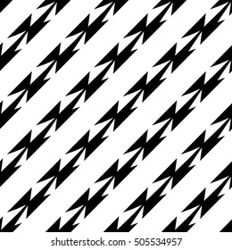 Abstract black and white geometric pattern. Seamlessly repeatable.