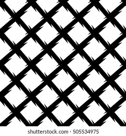 Abstract black and white geometric pattern. Seamlessly repeatable.