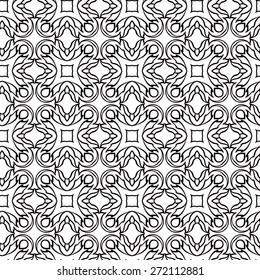 abstract black and white geometric seamless retro wallpaper