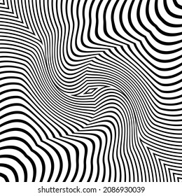 Abstract Black and White Geometric Stripes.hypnosis spiral.Seamless Black and white stripes background.seamless wave line patterns.Abstract Black and White Geometric Pattern with Waves.