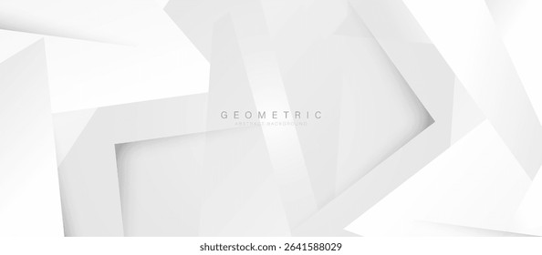 Abstract black and white geometric triangle-shape background. Minimal soft clean banner