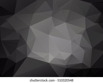 Abstract Black and White Geometric Vector Background | EPS10 Design