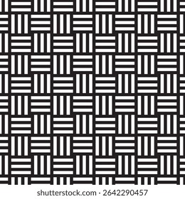 Abstraktes geometrisches Webmuster schwarz-weiß