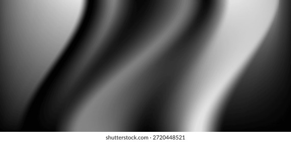 Abstractas fondo degradado en blanco y negro con curvas fluidas suaves y transiciones de desenfoque suave. Diseño moderno minimalista adecuado para Fondos de pantalla, presentaciones, marcas, carteles y fondos digitales.