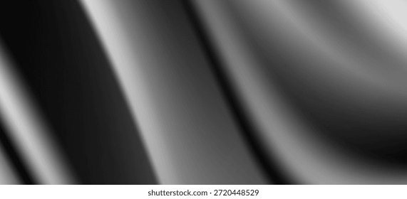 Abstractas fondo degradado en blanco y negro con curvas fluidas suaves y transiciones de desenfoque suave. Diseño moderno minimalista adecuado para Fondos de pantalla, presentaciones, marcas, carteles y fondos digitales.