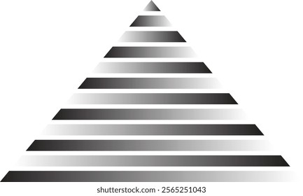 abstract black white gradient bold line triangle pattern suitable for background.